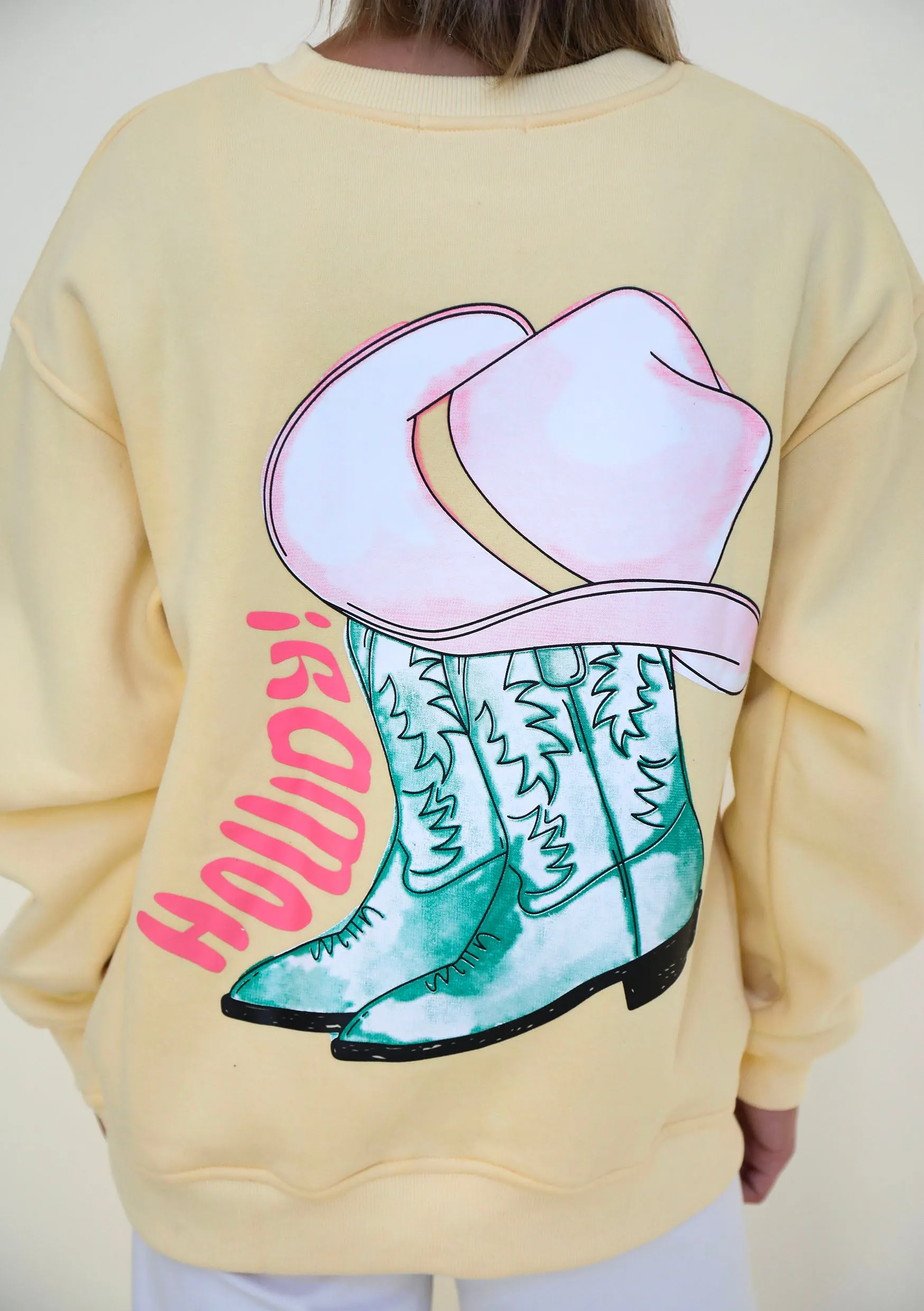 Yellow Howdy Crewneck